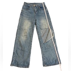 High-waisted Wide Leg Jeans